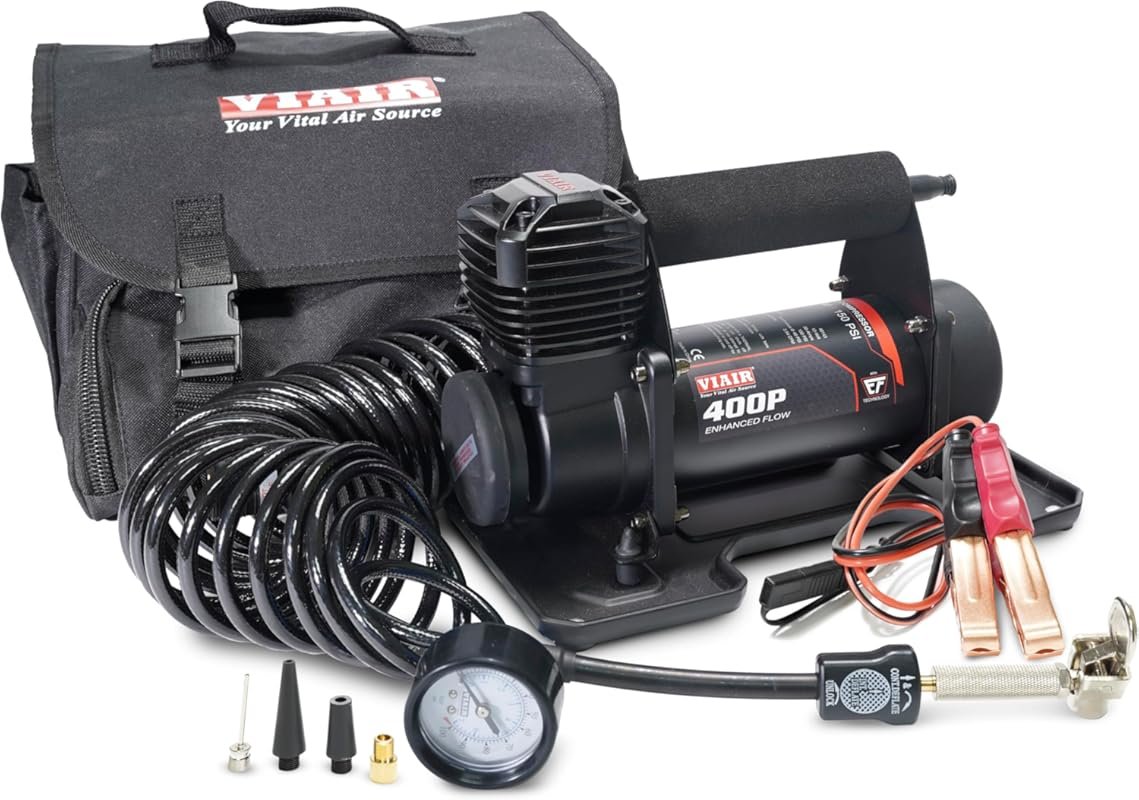 VIAIR 400P Portable Off-Road Air Compressor with 150 PSI for Trucks an