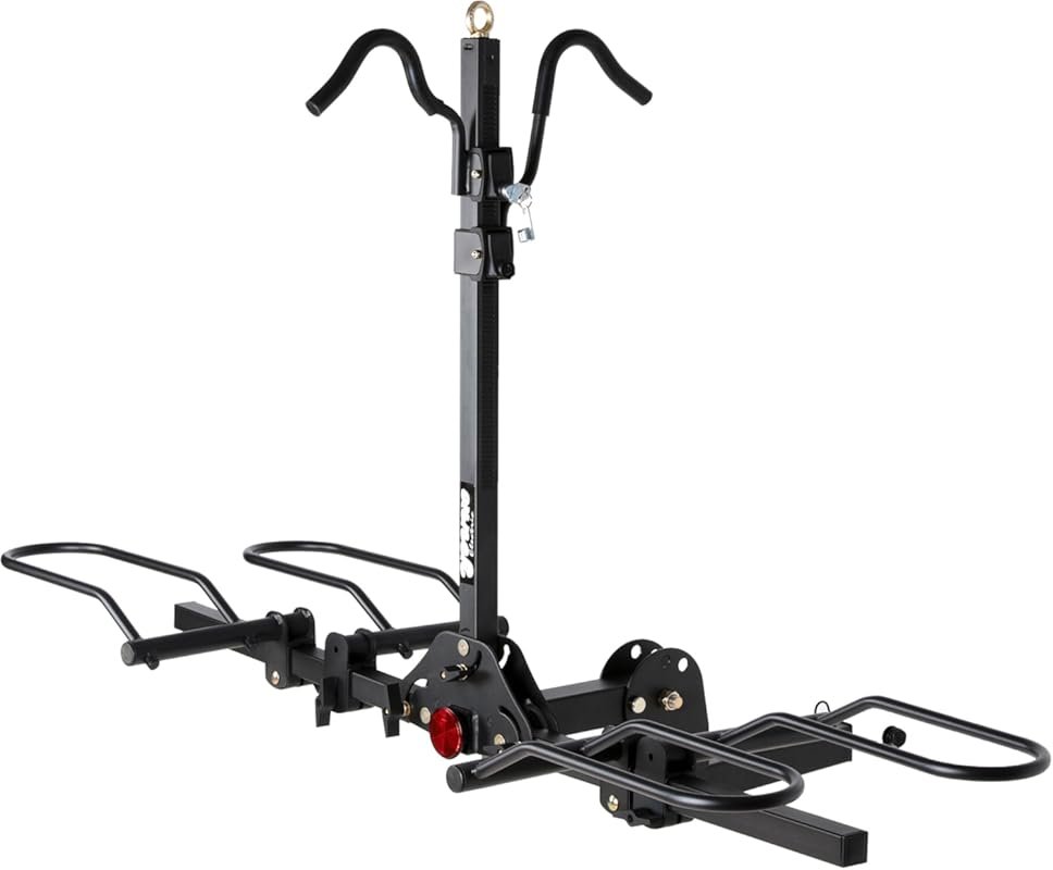 Young hitch-mounted bike rack for two fat-tire or mountain bikes, 200-
