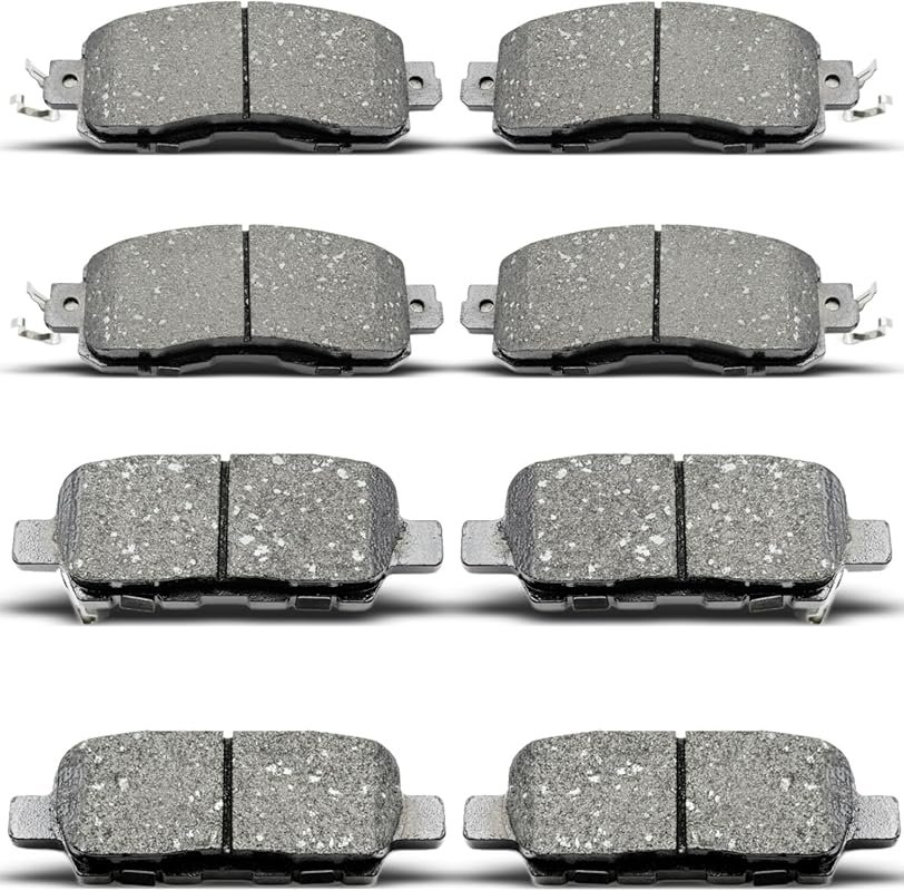 8pcs Ceramic Brake Pads Set fit For Nissan Altima 2013