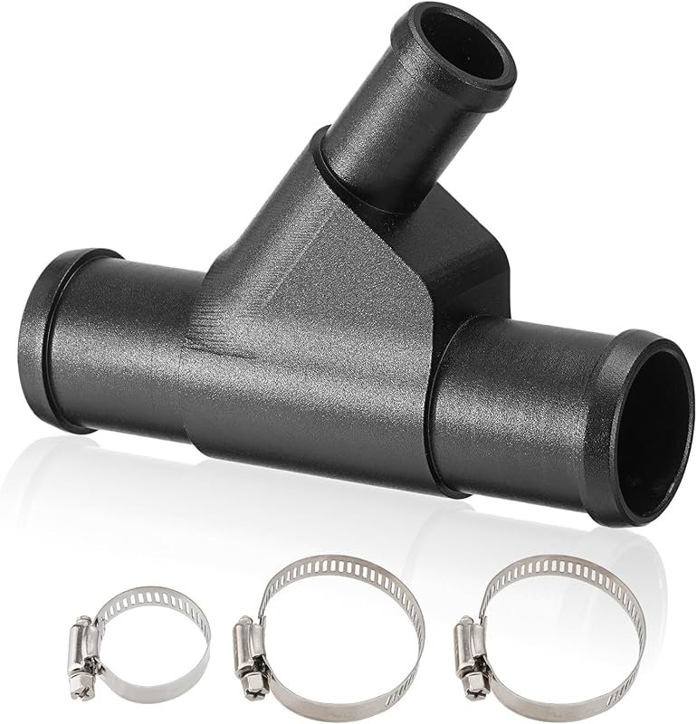 Radiator Coolant Y-Pipe Weldless Aluminum Connector for Ford F250 F350