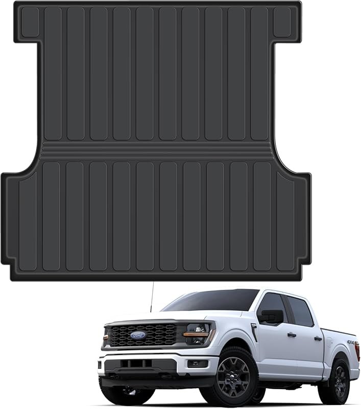 Heavy Duty TPE Truck Bed Mat for 2015-2025 Ford F-150 & Lightning Crew