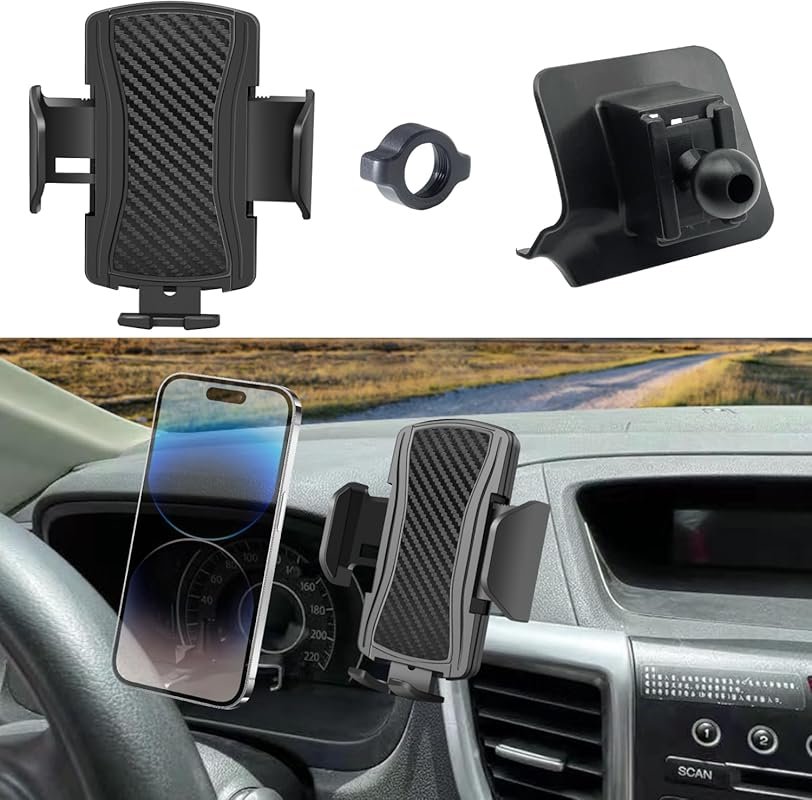 Car Phone Mount for Honda CR-V 2012-2016: Anti-Shake, 360-Degree Rotat