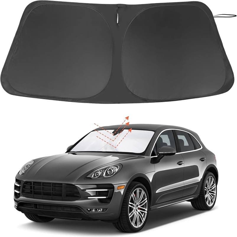 Custom Fit Foldable Windshield Sunshade for 2014-2026 Porsche Macan –
