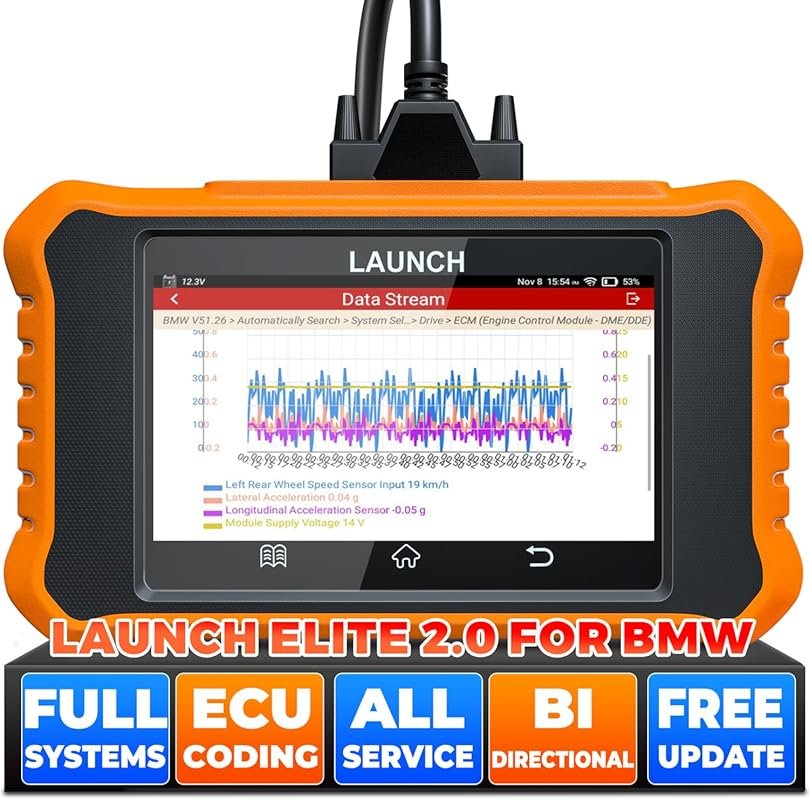 LAUNCH Creader Elite V2.0 for BMW: Full Systems Bi-Directional Scan To