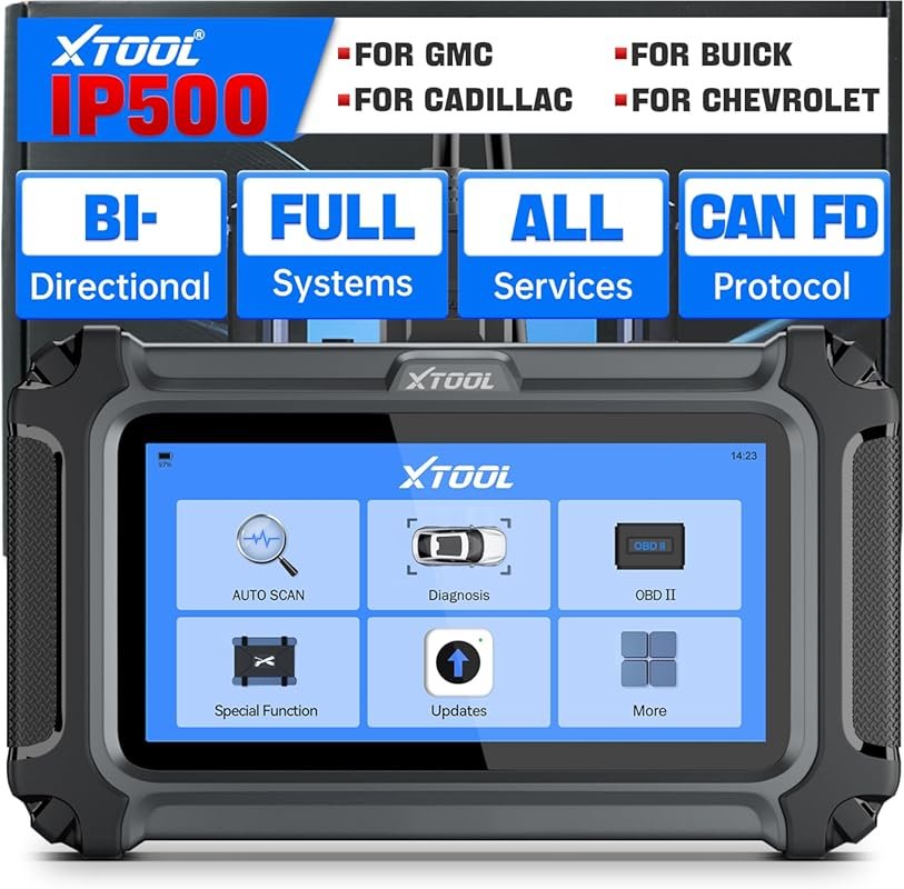 XTOOL IP500 GM OBD2 Scanner for Full System Diagnostics and Resets on