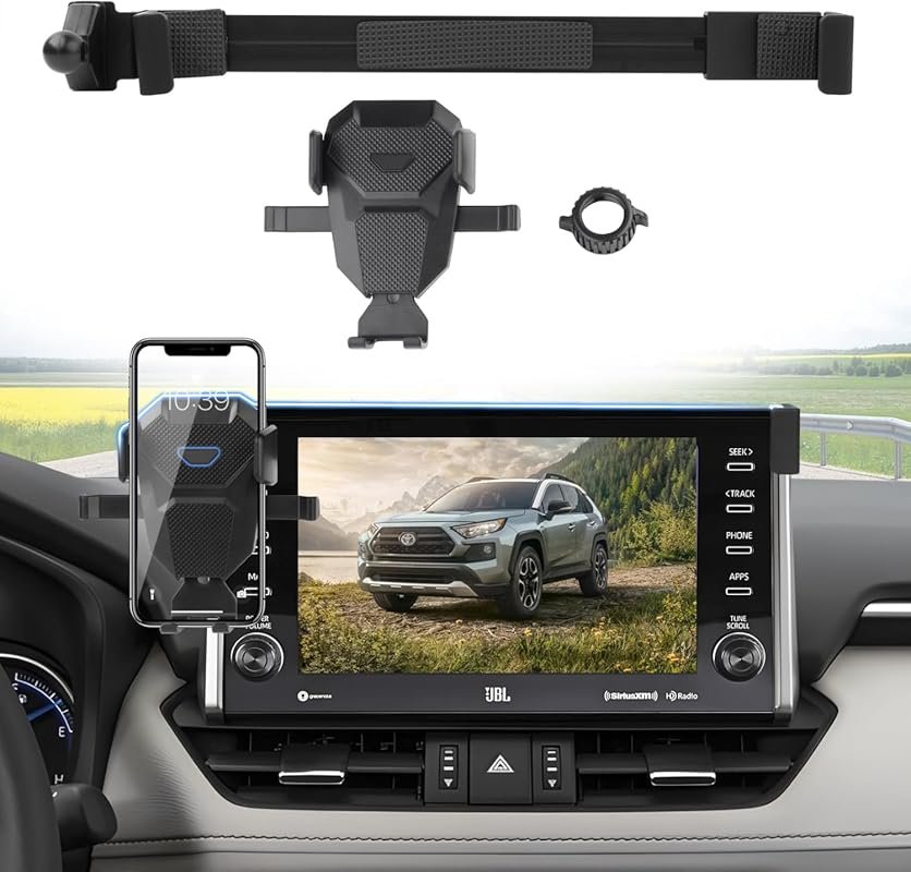 Adjustable GPS Phone Mount for Toyota RAV4 2019–2025, 7/8-Inch Screen