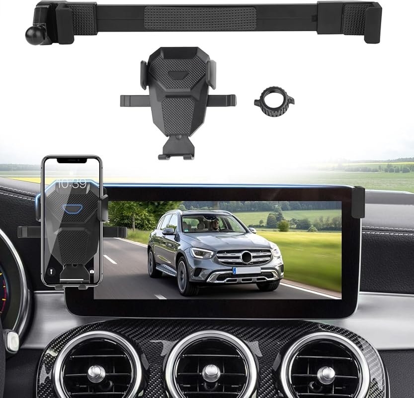 Adjustable GPS Phone Mount for Mercedes C-Class and GLC 2015-2022 with