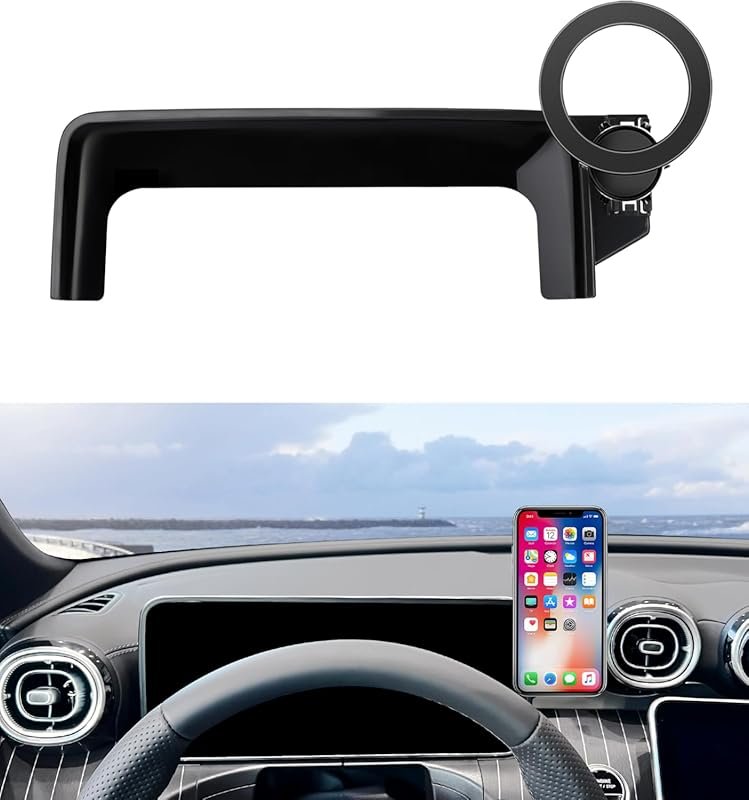 Car Phone Holder for Mercedes Benz GLC with 12.3-Inch Screen Clip