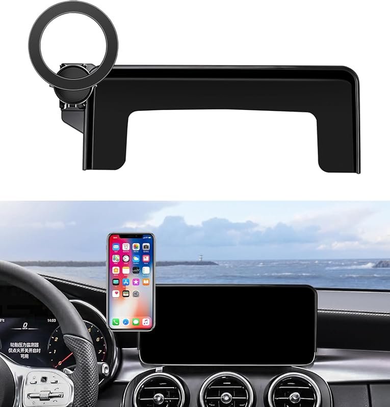 Phone Holder for Mercedes C-Class with 10.25-Inch Screen, 360-Degree R
