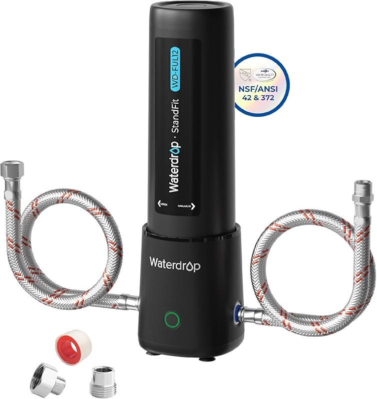 Waterdrop 10UA PRO Under Sink Water Filter, No Drill Required, Time Re