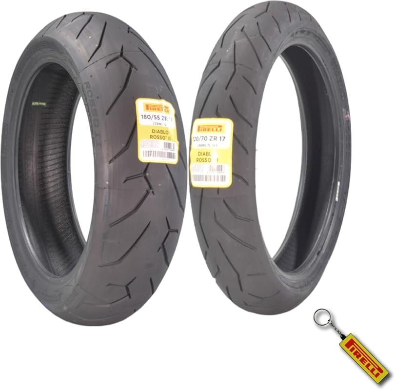 Pirelli Diablo Rosso II Motorcycle Tires for Sport Performance on Long