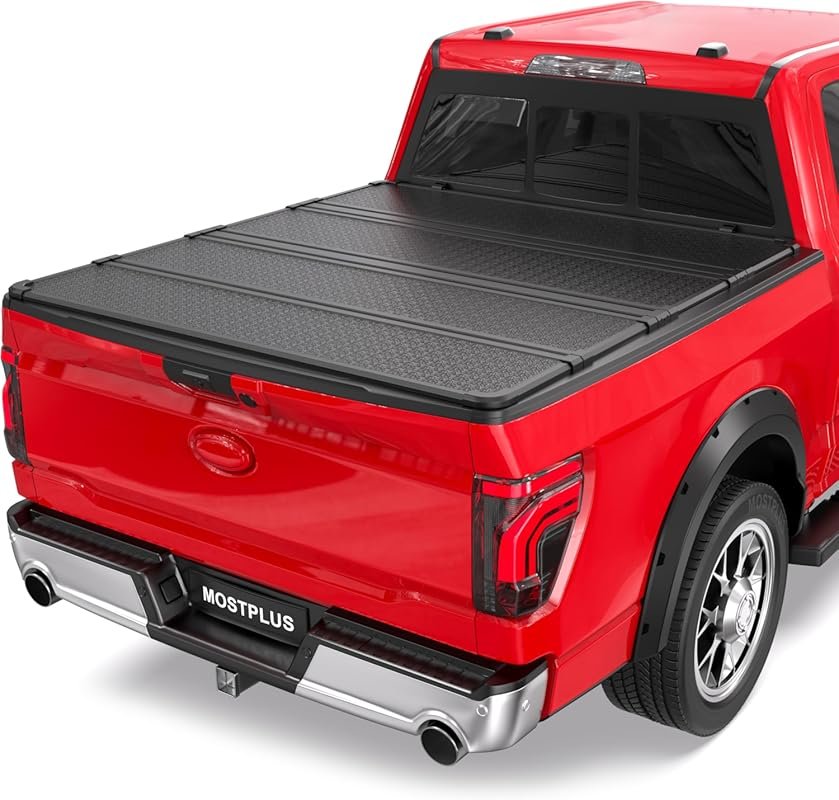 Aluminum Quad Fold Hard Tonneau Cover for Ford F150 (2015-2026) with 5