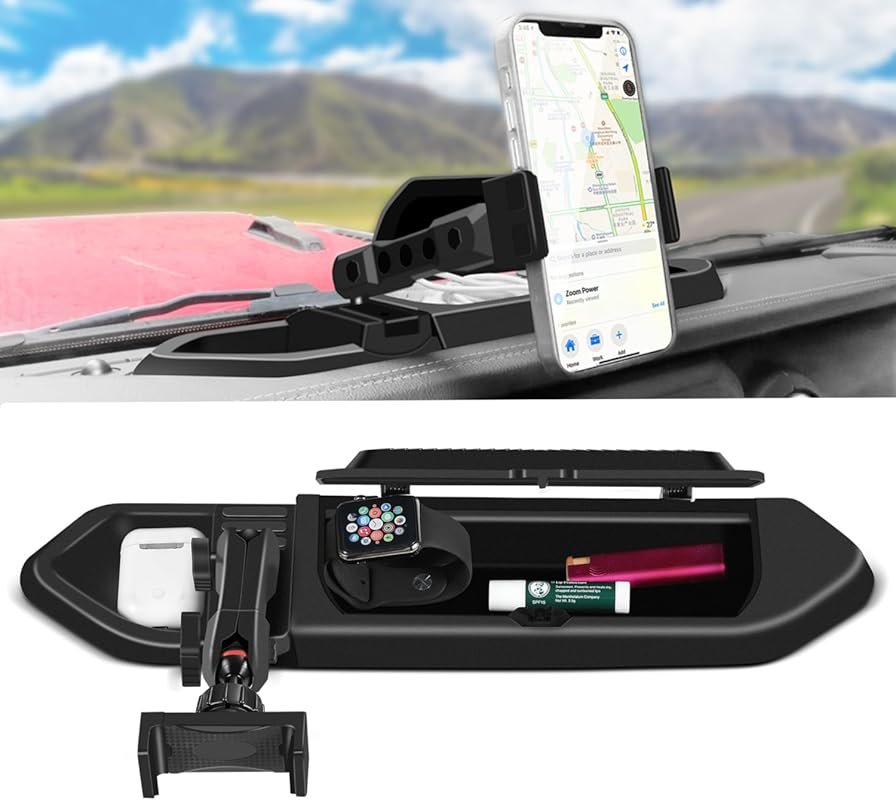 Upgraded Dash Mount Cell Phone Holder Compatible with 2018