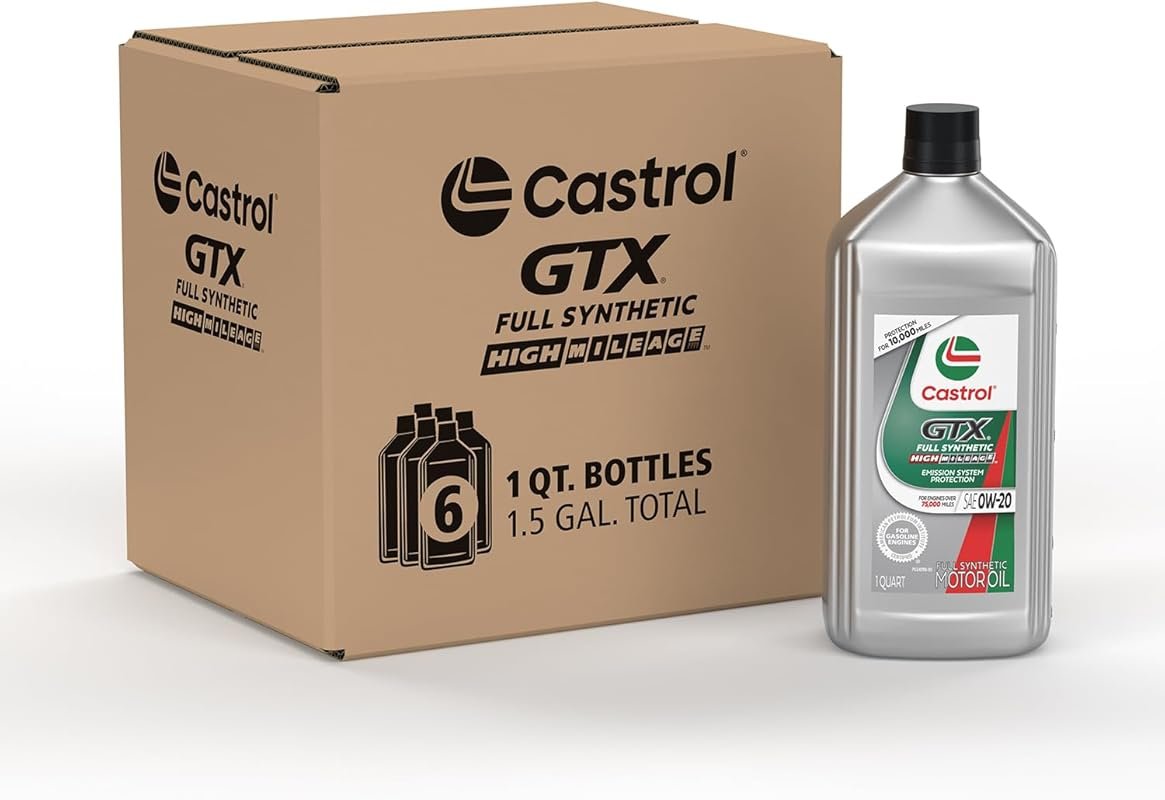 Castrol GTX Full Synthetic High Mileage 0W