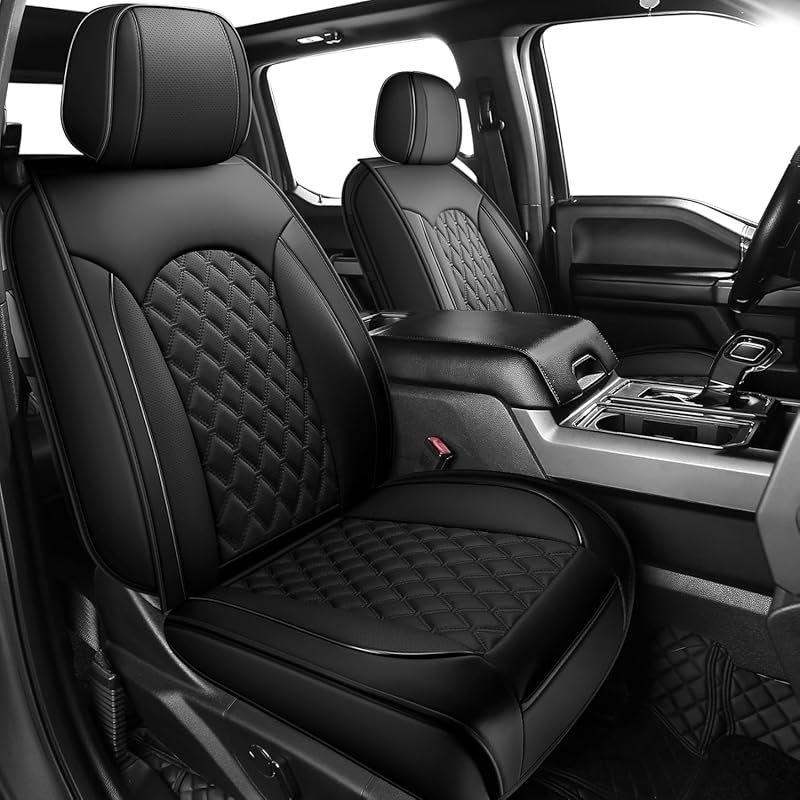 Faux leather seat covers for Ford F-150 2009-2025 and Super Duty 2017-