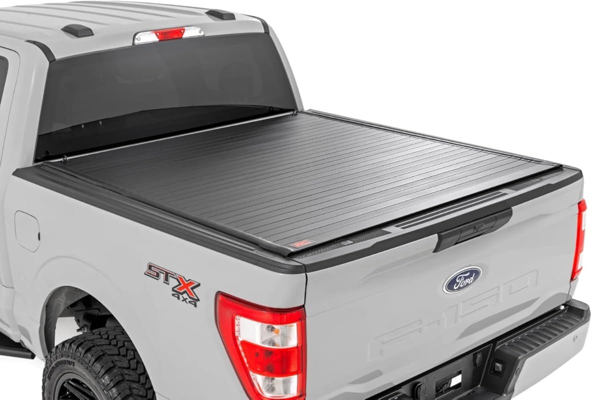 Rough Country Hard Roll-Up Aluminum Tonneau Cover for Ford F-150 2015-