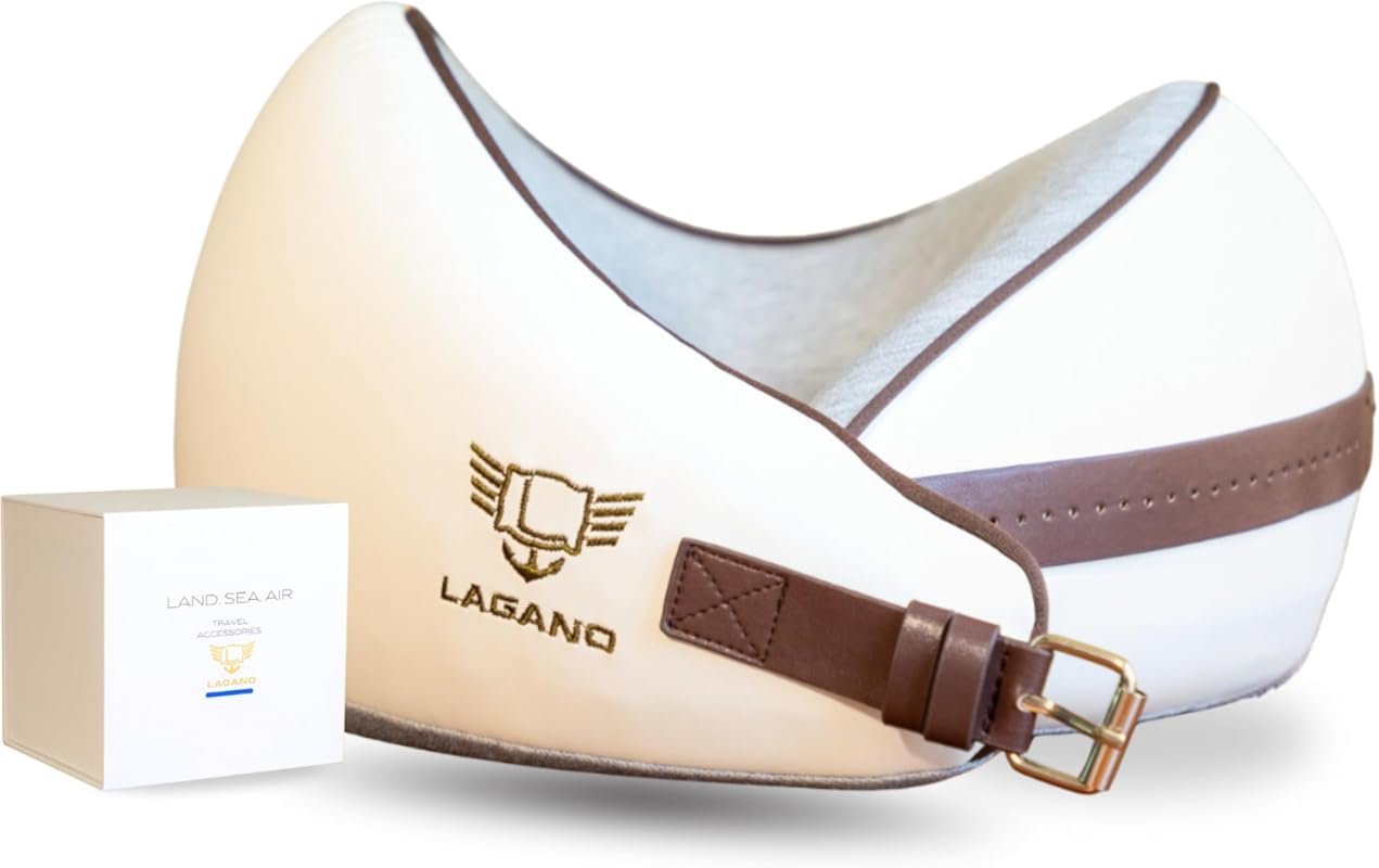 Lagano Softest Luxury Travel Pillow - Adjustable Easy to Clean Memory