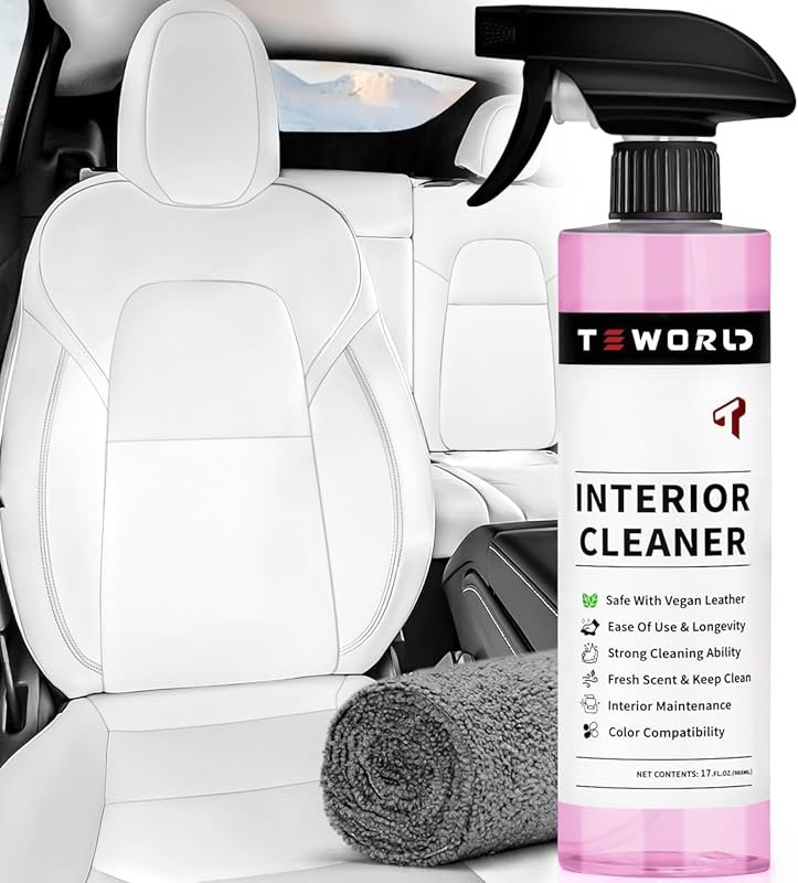 Tesla Seat Cleaner & Remover Stain Kit for Vegan Leather – Interior Cl