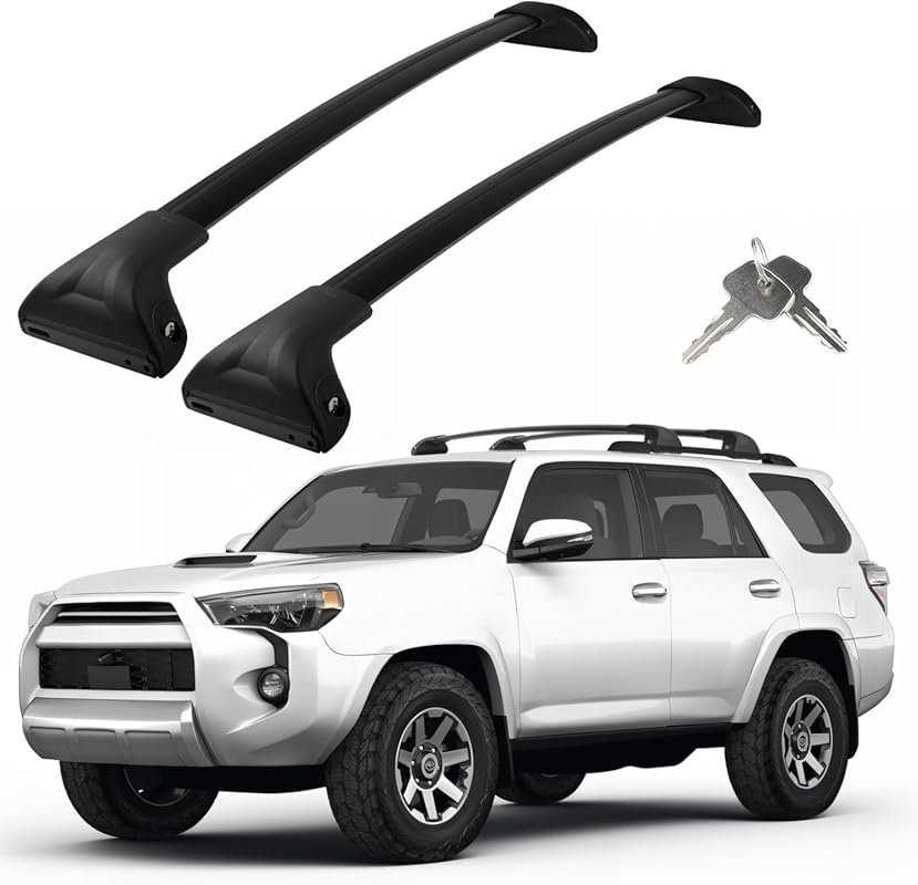 Adjustable Aluminum Cross Bars for Toyota 4Runner 2010-2024, 300lb Cap