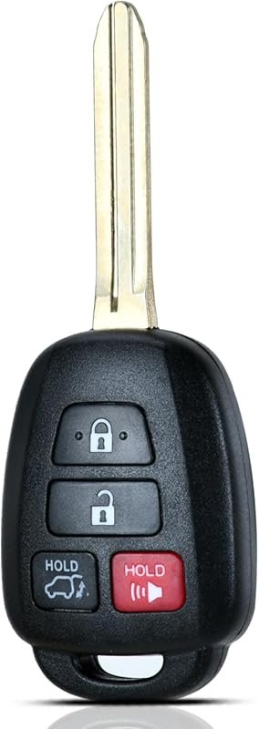 Key Fob for 2017 Toyota RAV4 – 4-Button Remote, Fits 2013–2018 Models
