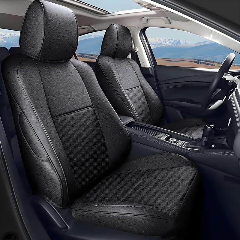 TTX LIGHTING Custom Fit Faux Leather Seat Covers for Mazda CX-30 2020-