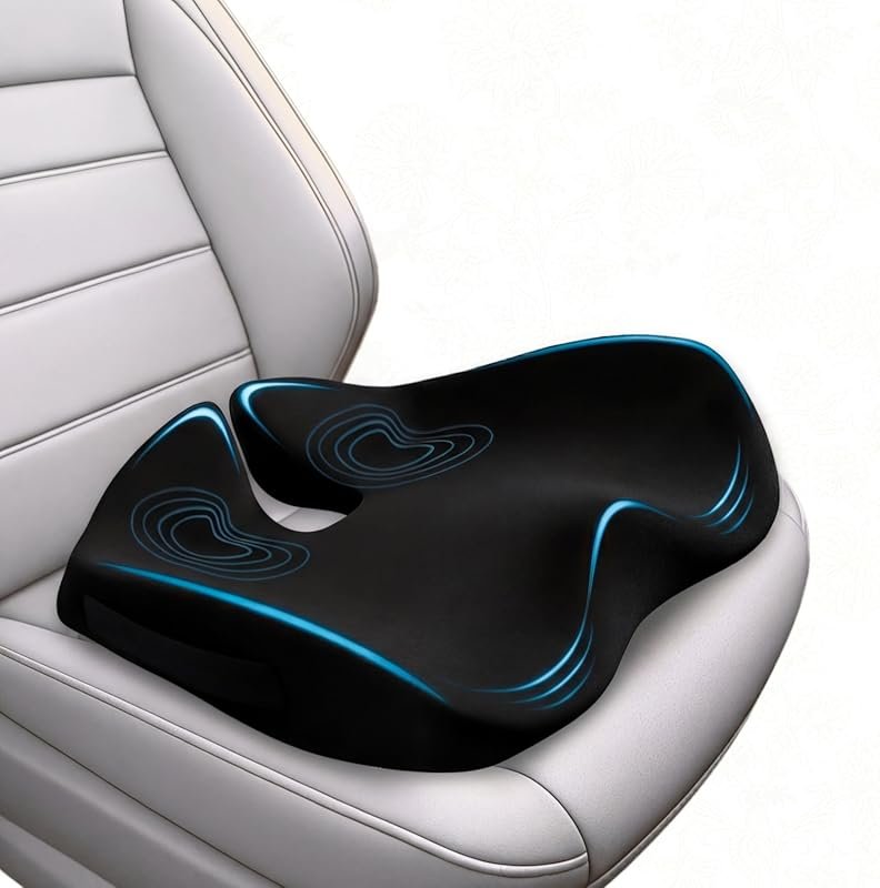 Extra Large Memory Foam Car Seat Cushion for Sciatica Pain Relief