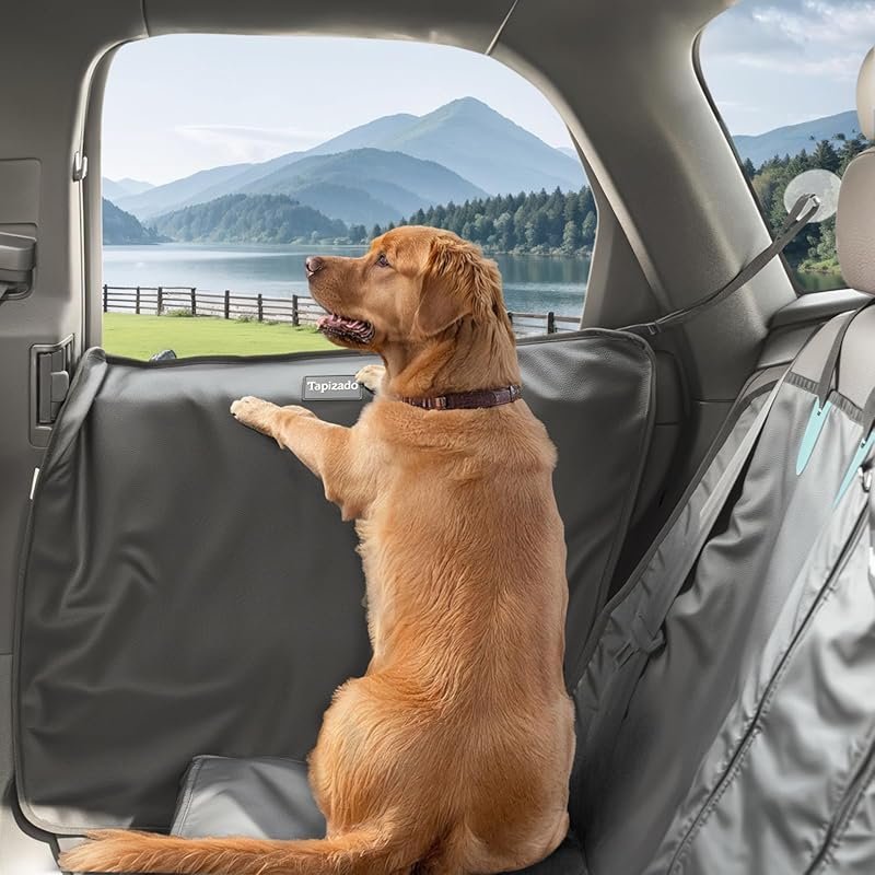 Oversized Car Door Protector for Dogs with Anti-scratch PU Leather, 2 Pack