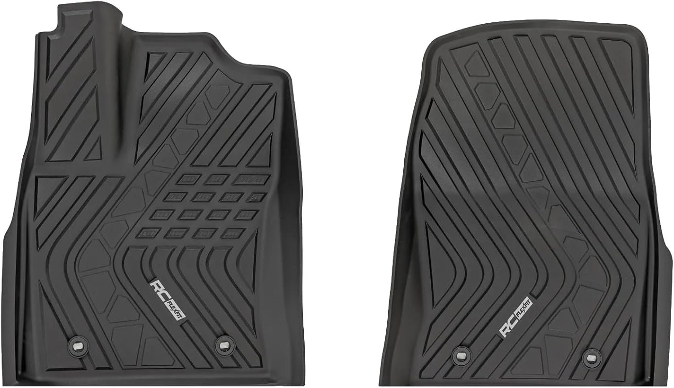 Rough Country Flex-Fit Front Floor Mats for Toyota Tundra Crew Cab -