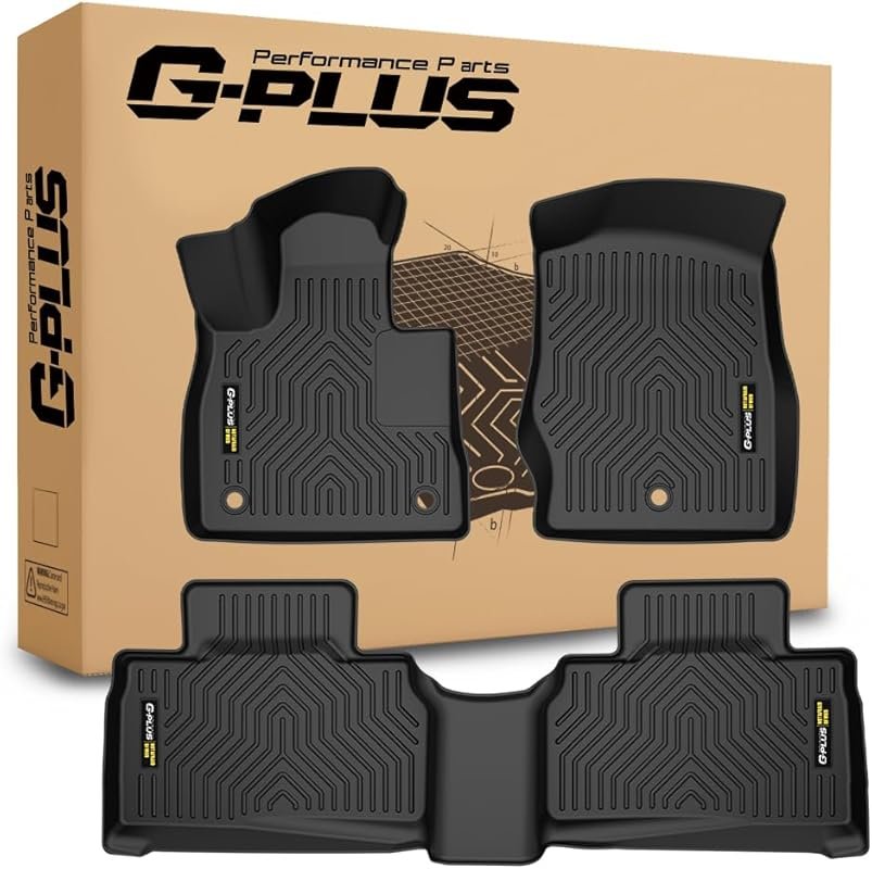 G-PLUS Custom Fit All-Weather TPE Floor Mats for 2020-2025 Ford Explor