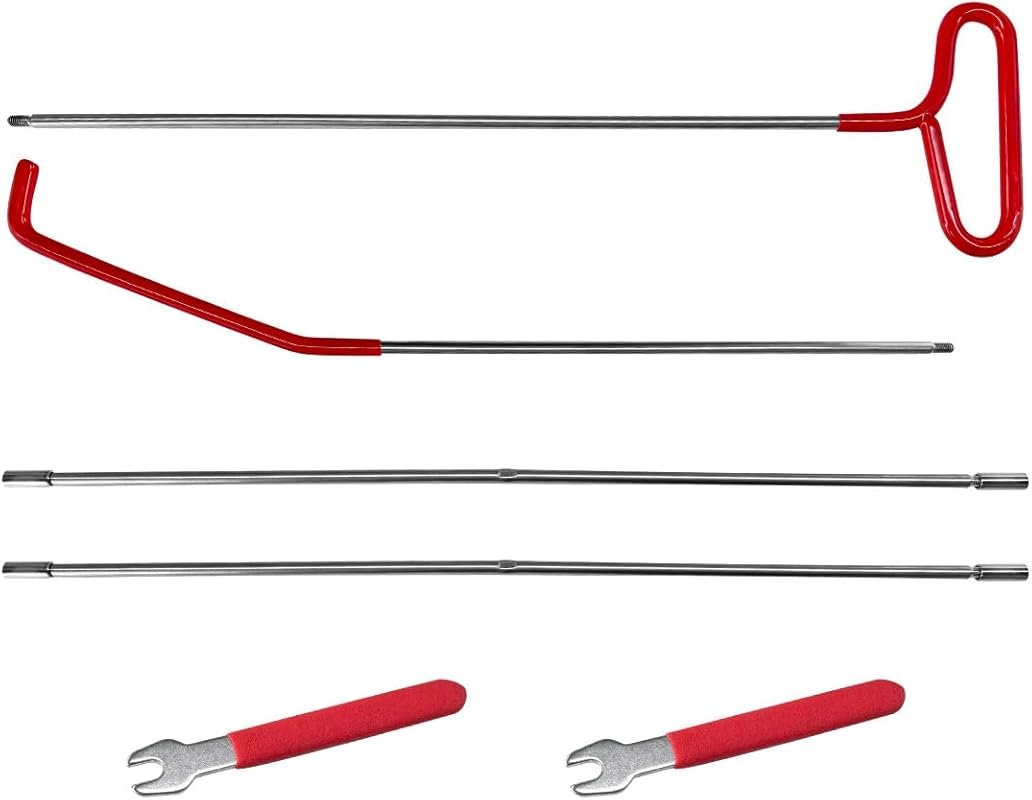 67-Inch Long Reach Emergency Tool with Adjustable Hook for Car Repair 
