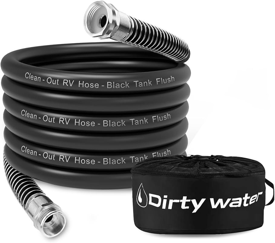 Camper & RV Black Water Hose - No-Kink Design Camper Sewer Hose - RV A