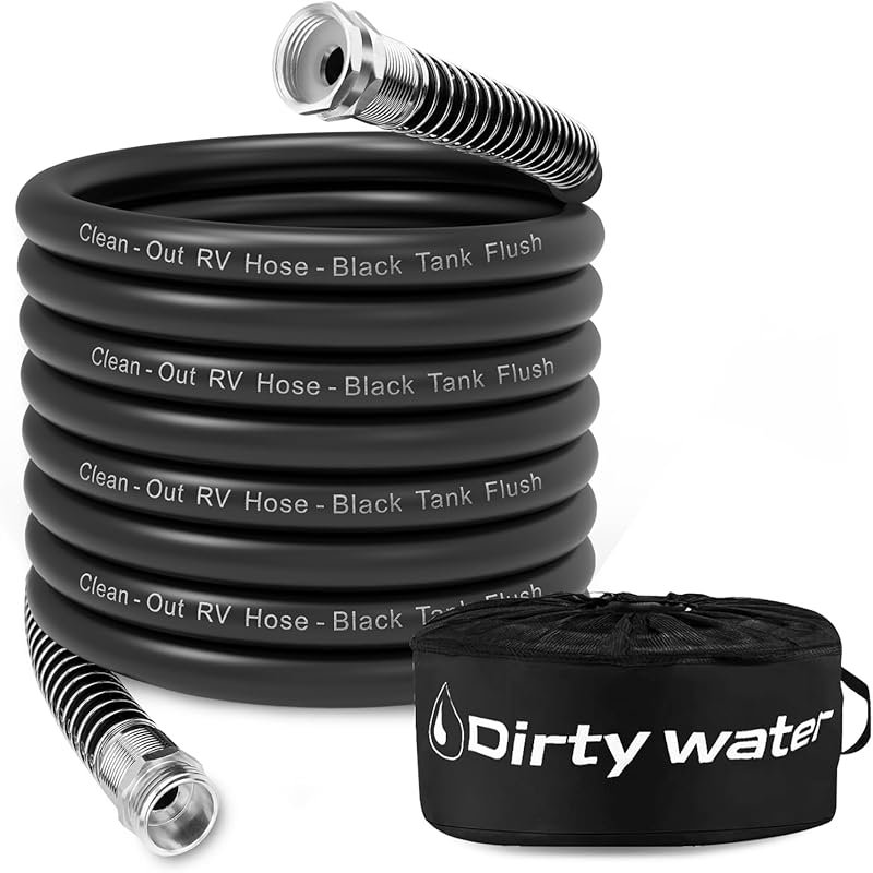 Camper & RV Black Water Hose - No-Kink Design Camper Sewer Hose - RV A
