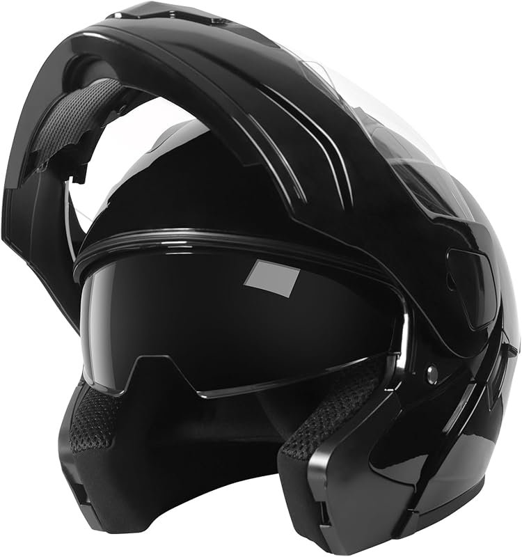 Spark Adult Modular Motorcycle Helmet with Flip-Up Dual Visor for Dail