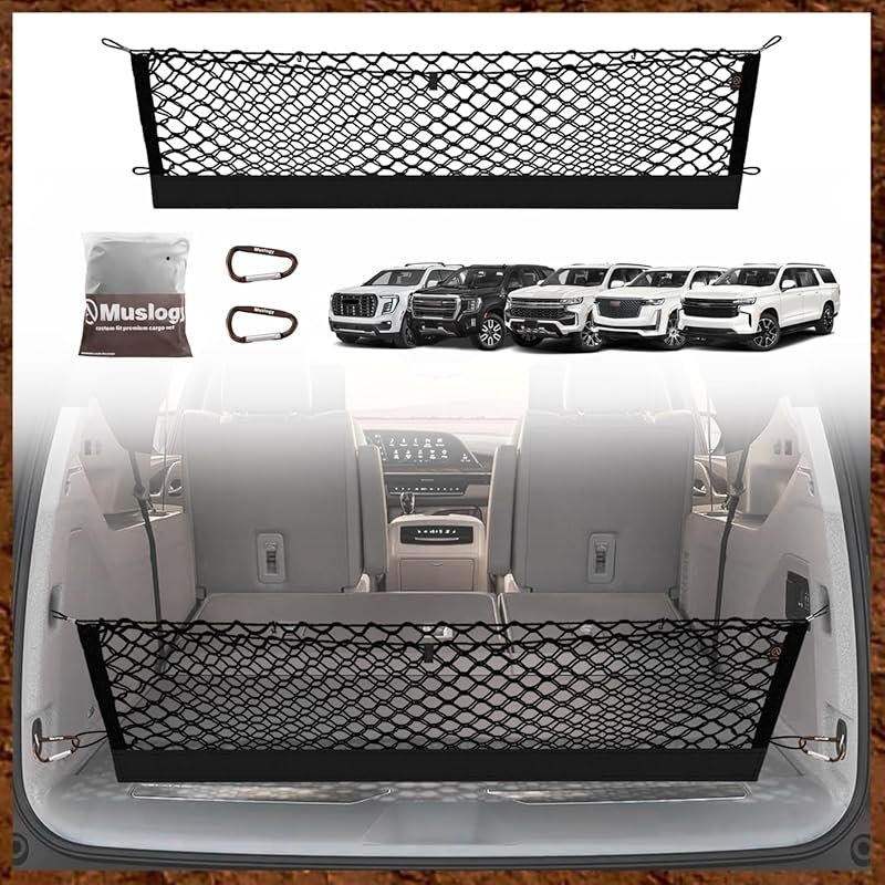 Heavy-Duty Cargo Net for Chevy Suburban, Tahoe, GMC Yukon, Yukon XL, E