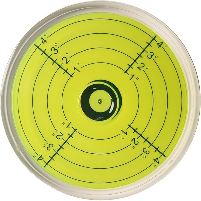 Bullseye Round Magnetic Bubble Level for RVs: 3.15-Inch Diameter with