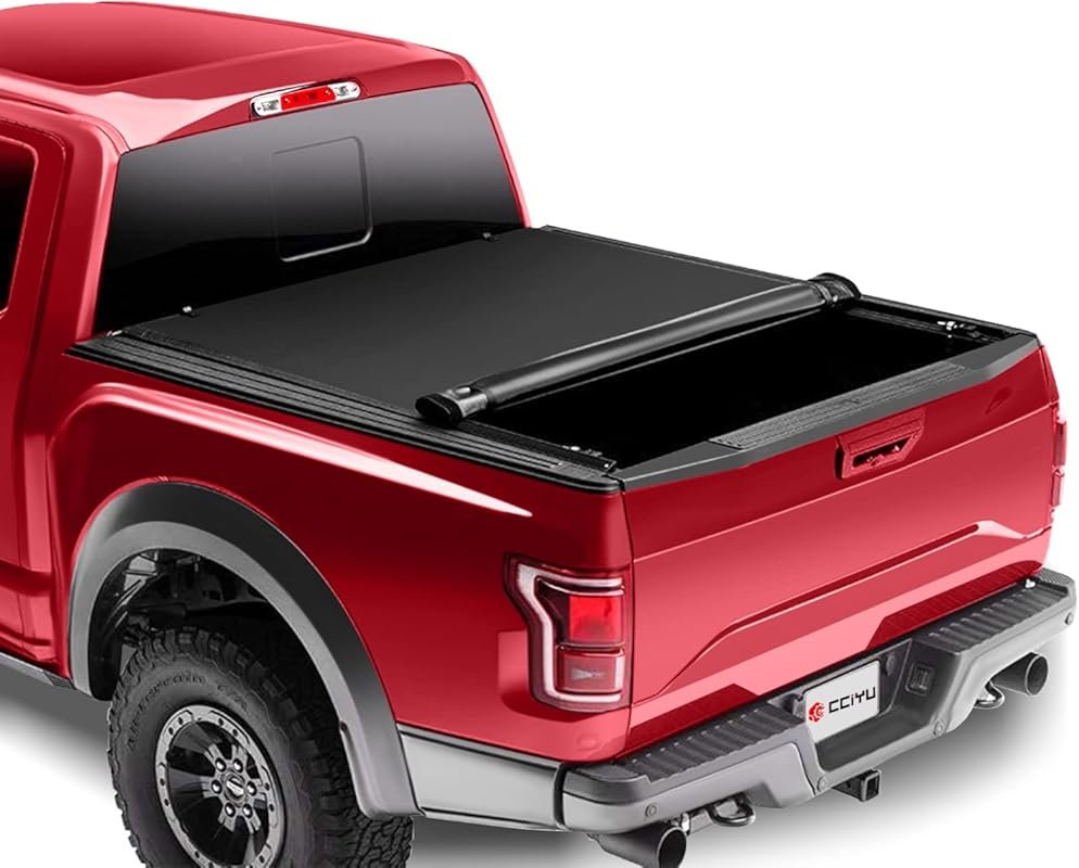 CCIYU Soft Roll-Up Tonneau Cover for the 2017-2024 Honda Ridgeline 5-F