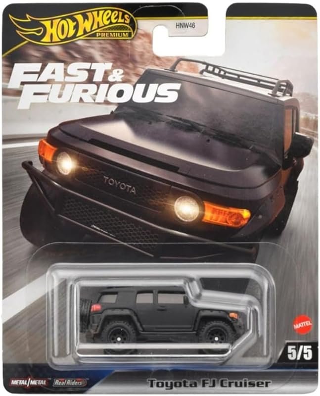 Hot Wheels Toyota FJ Cruiser Fast & Furious 5/5 Black Die-Cast Car - A