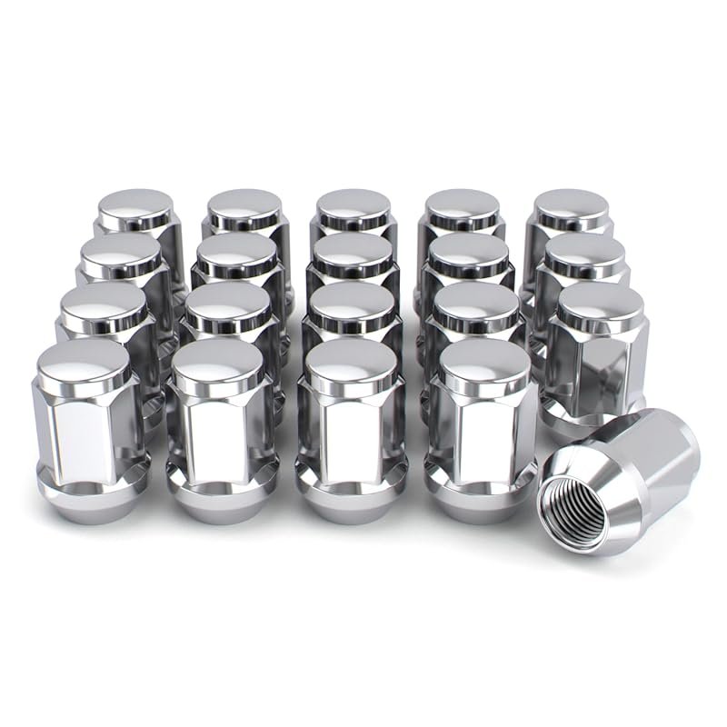 White Knight M12x1.50 solid acorn lug nuts without caps for wheels, ca