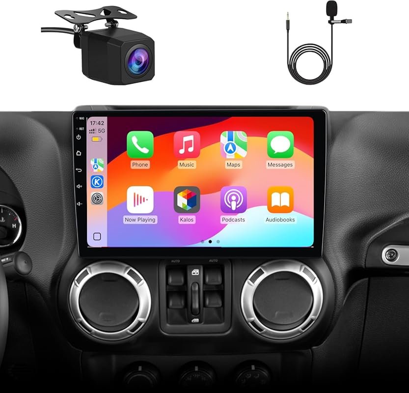 Android 13 Car Stereo Upgrade for Jeep Wrangler JK with Wireless CarPl