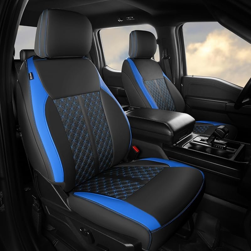 Full Set Leather Seat Covers for 2010-2014 Ford F-150 XL/XLT, Custom F