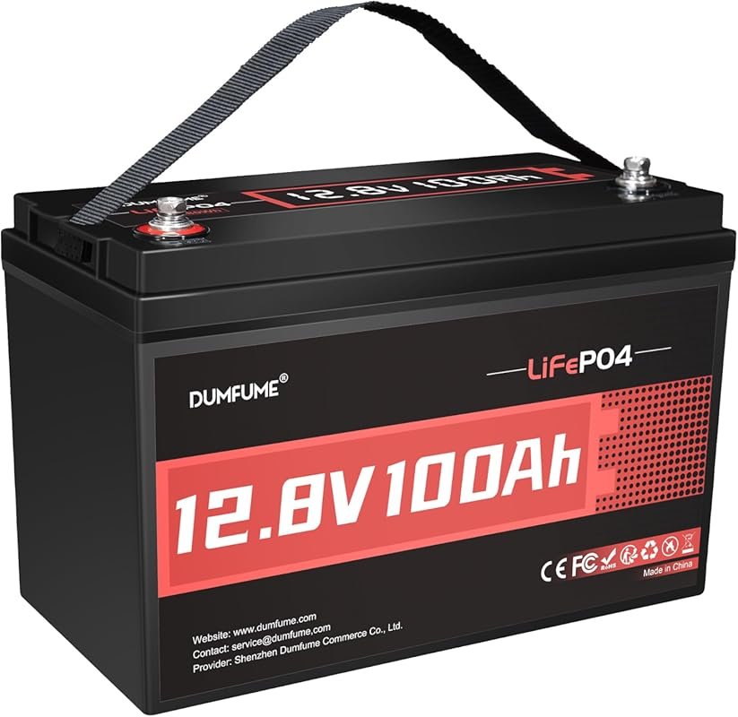 Group 31 12V 100Ah LiFePO4 Battery with 100A BMS and 6000+ Cycles for 
