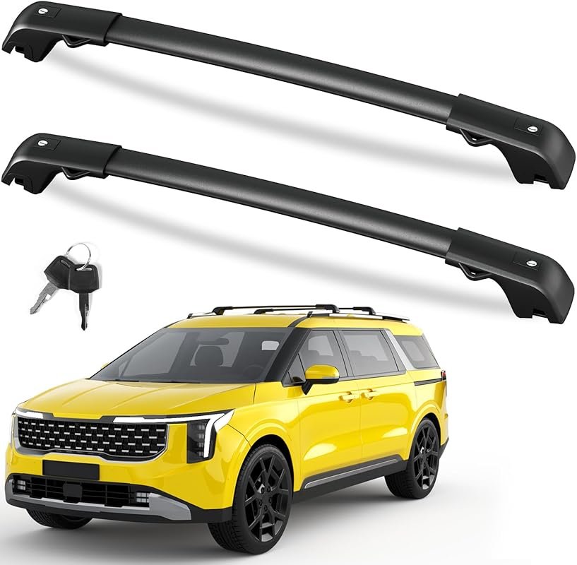 FengYu 300lb Lockable Roof Rack Cross Bars for Kia Carnival and Hybrid