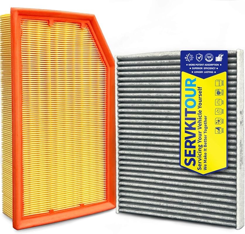 Cabin and Engine Air Filter Set for Jeep Wrangler 2018-2025 (2.0L/3.6L