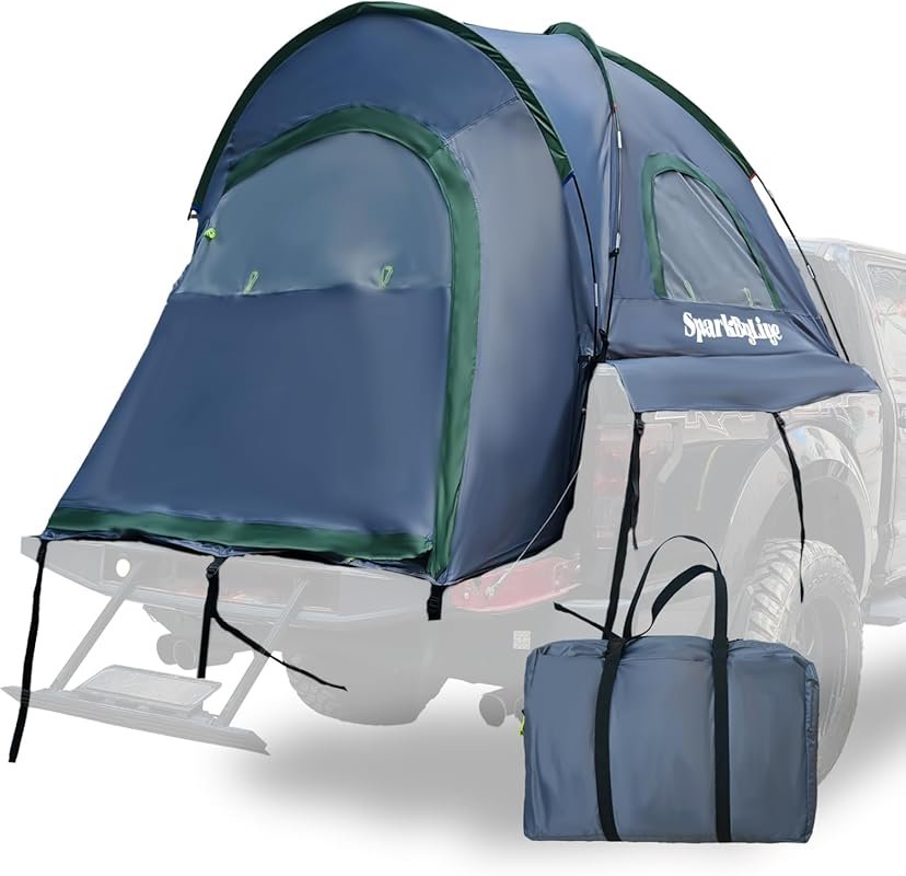 A UV50+ Protected, Waterproof PU2000 Pickup Truck Tent for All-Weather