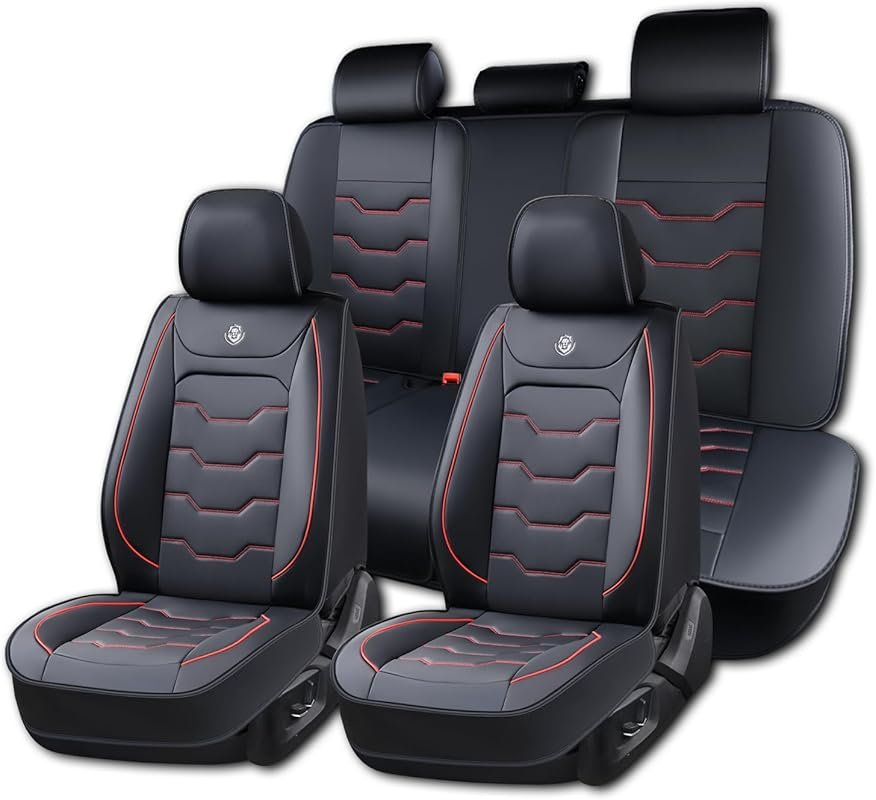 Red Line Waterproof PU Leather Seat Covers for the 1998 Toyota 4Runner