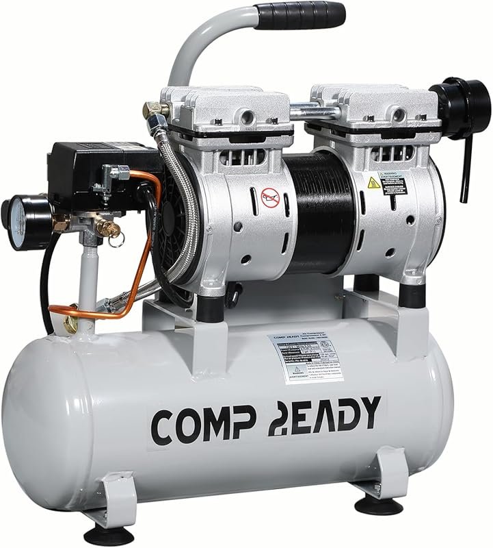 2 Gallon Portable Air Compressor, 0.75HP and 60dB Ultra Quiet for Tire