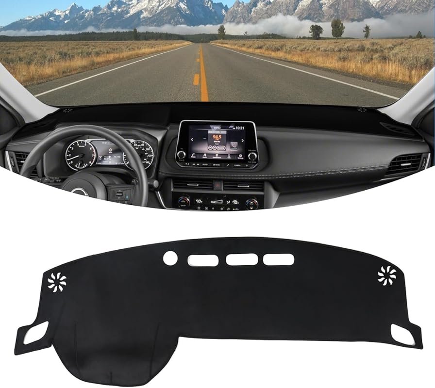 Flannel Dashboard Cover for Nissan Rogue 2021–2026 – Soft Protection f