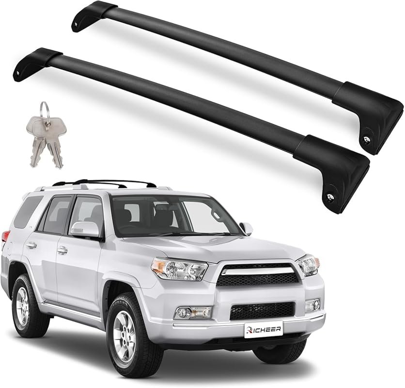 Richeer 300lb Lockable Aluminum Cross Bars for 4Runner 2010-2024 with 