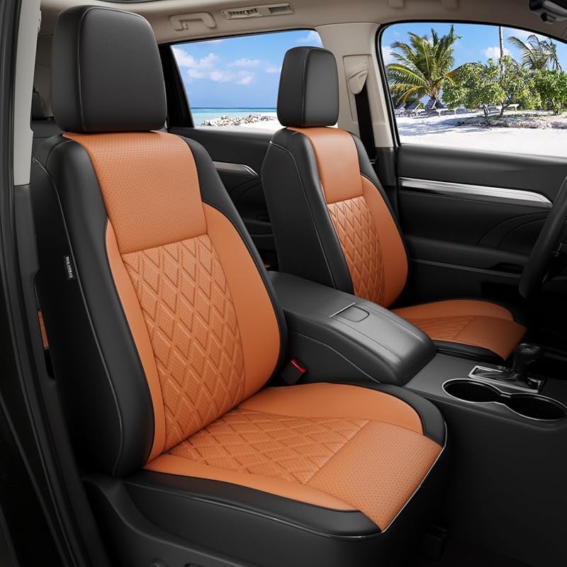 Custom Fit Full Set Seat Covers for the 2016 Toyota Highlander with Se