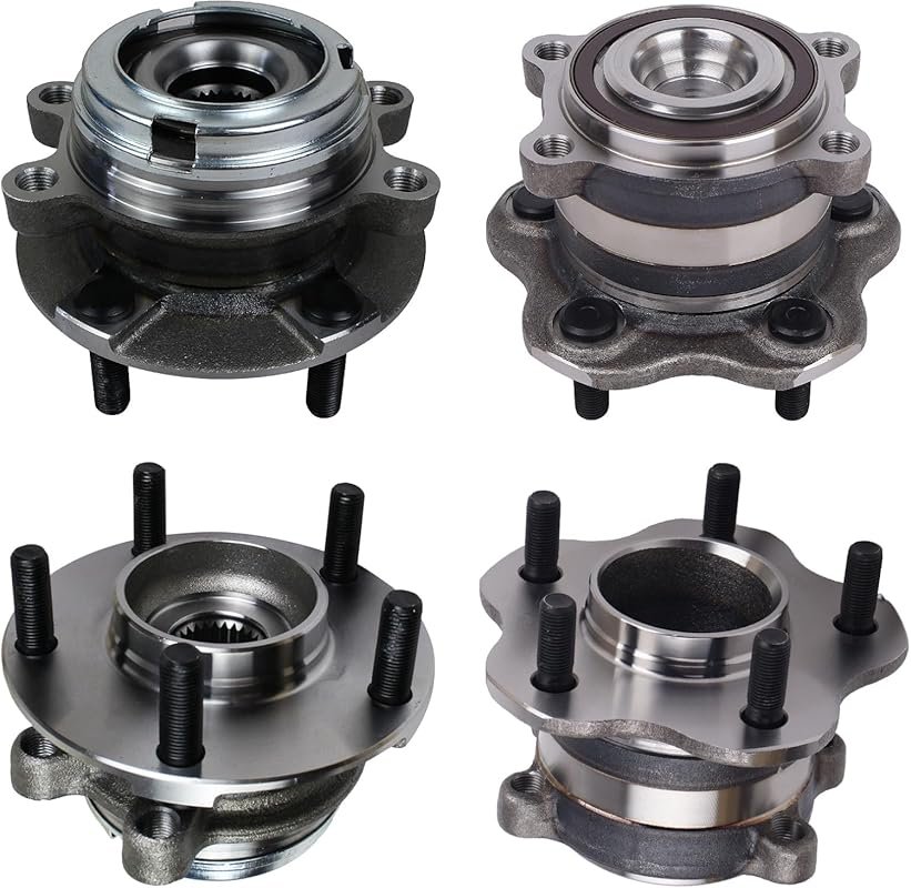 Autoround Front & Rear Wheel Bearing and Hub Assembly for 2007–2012 Ni